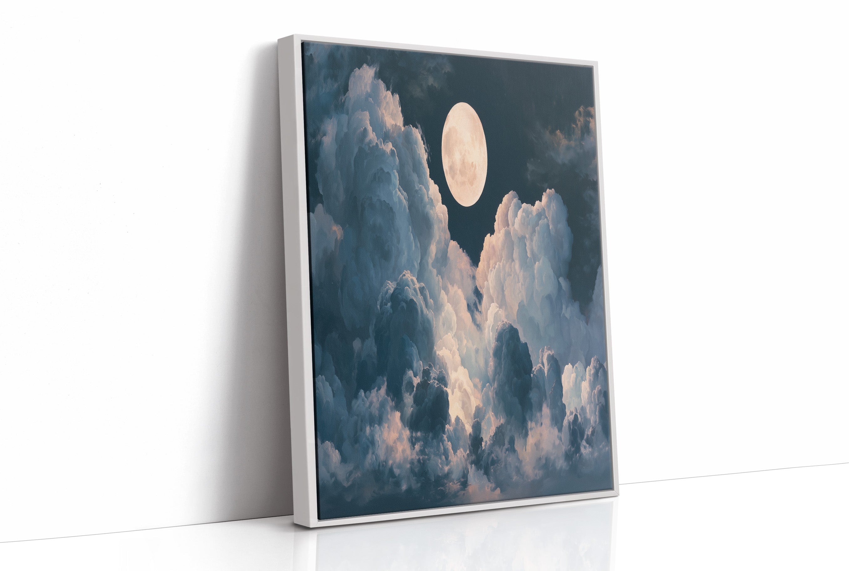 Full Moon Above the Clouds