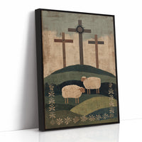 Sheep Graze Below Sacred Hills