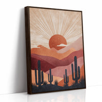 Desert Sunsets and Silent Sentinels