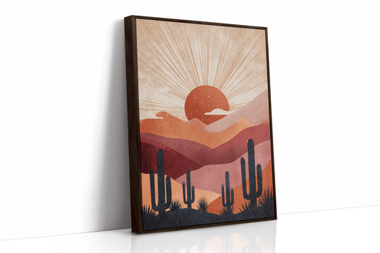 Desert Sunsets and Silent Sentinels