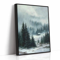 A Cabin Beneath Silent Pines