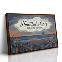 Ghost Ship Docks at Low Tide