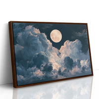 Moon Between The Clouds