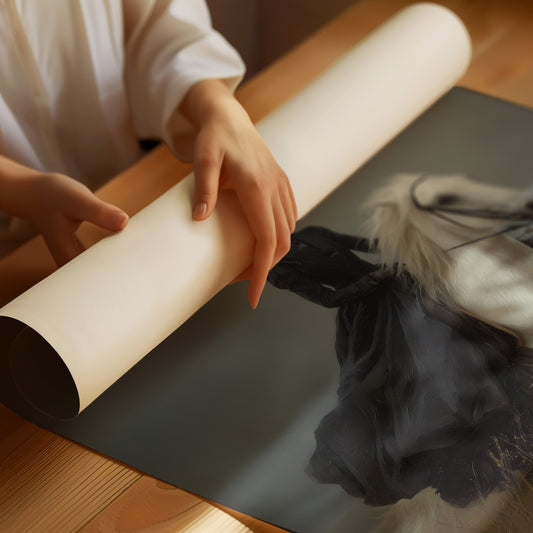 Across Windswept Fields She Rides