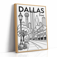 Dallas, Streetlamp Sketch