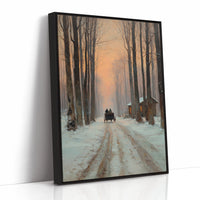 Carriage Through a Winter Glow