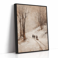 Footsteps Through Winter's Embrace