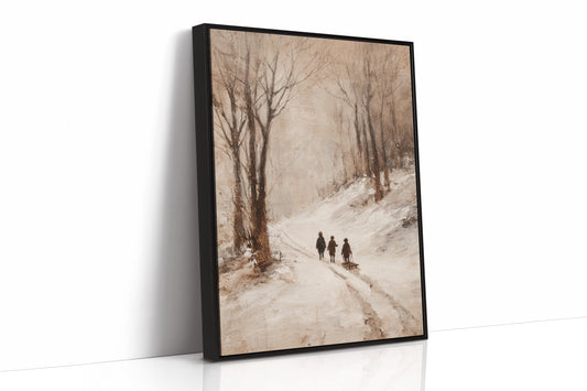 Footsteps Through Winter's Embrace