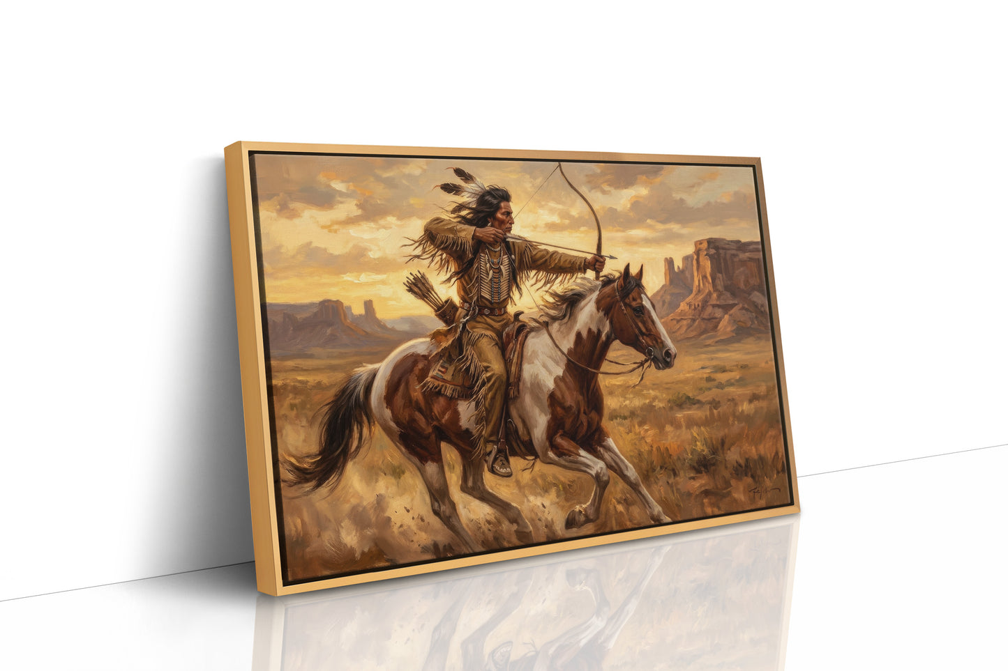 Desert Rider Drawing His Bow