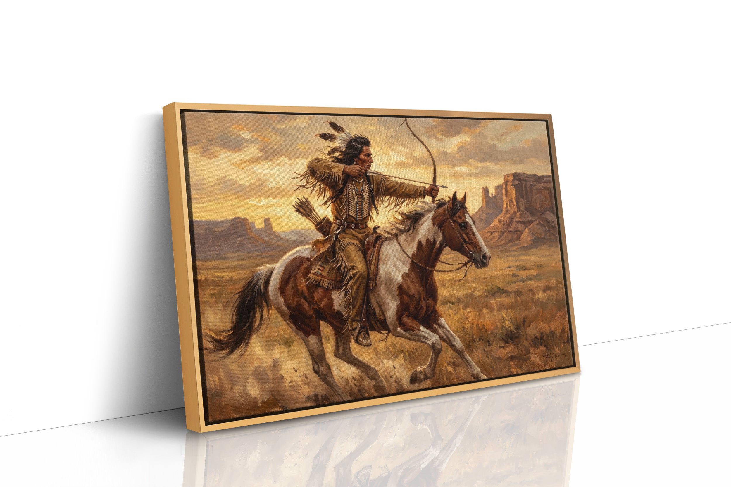 Desert Rider Drawing His Bow
