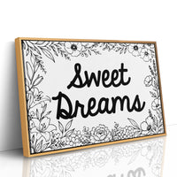 Sweet Dreams Botanical Line Art