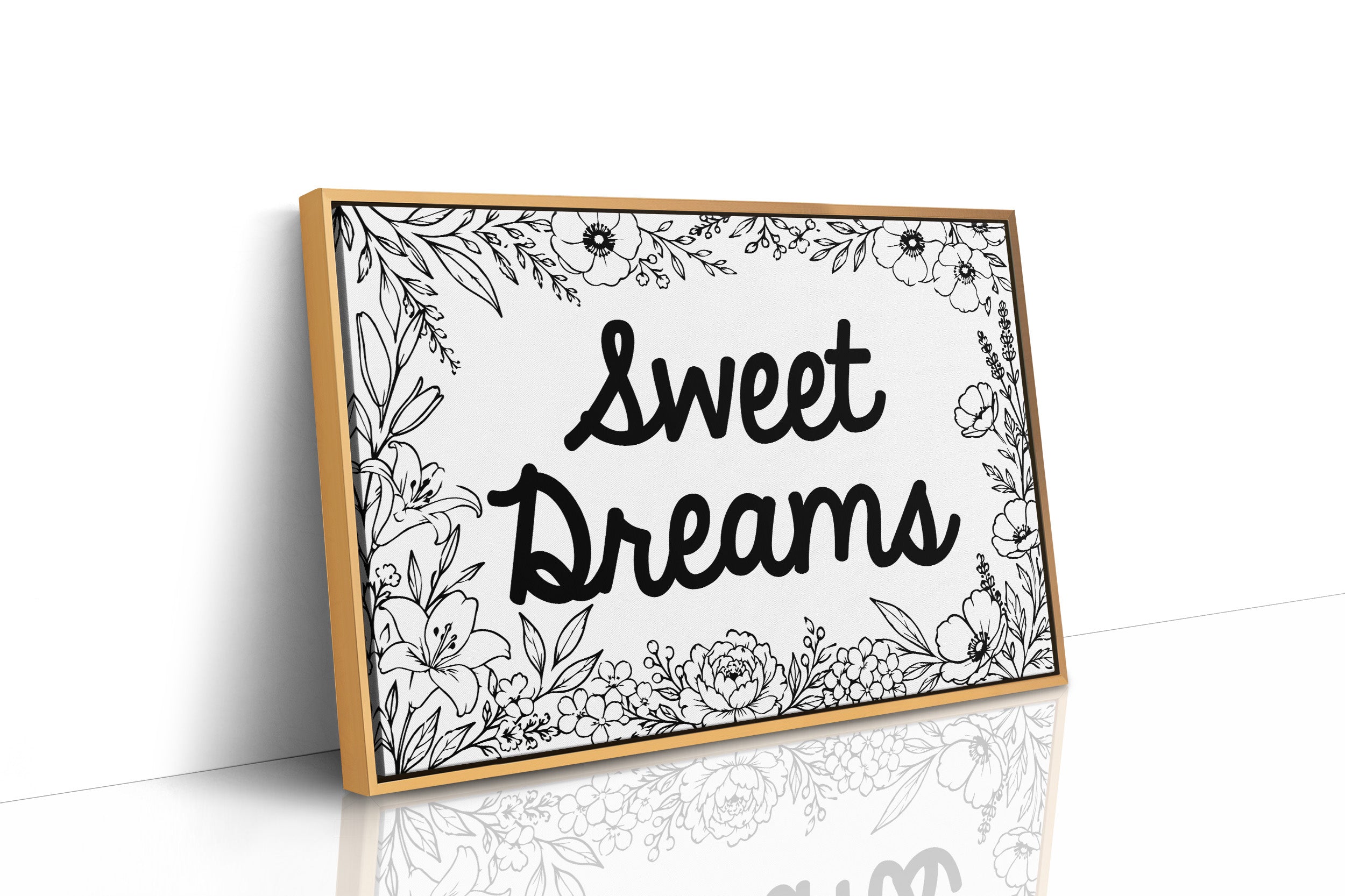 Sweet Dreams Botanical Line Art