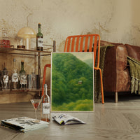 Solitary Temple Among Emerald Hills