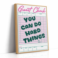 You Can Do Hard Things Guest Check