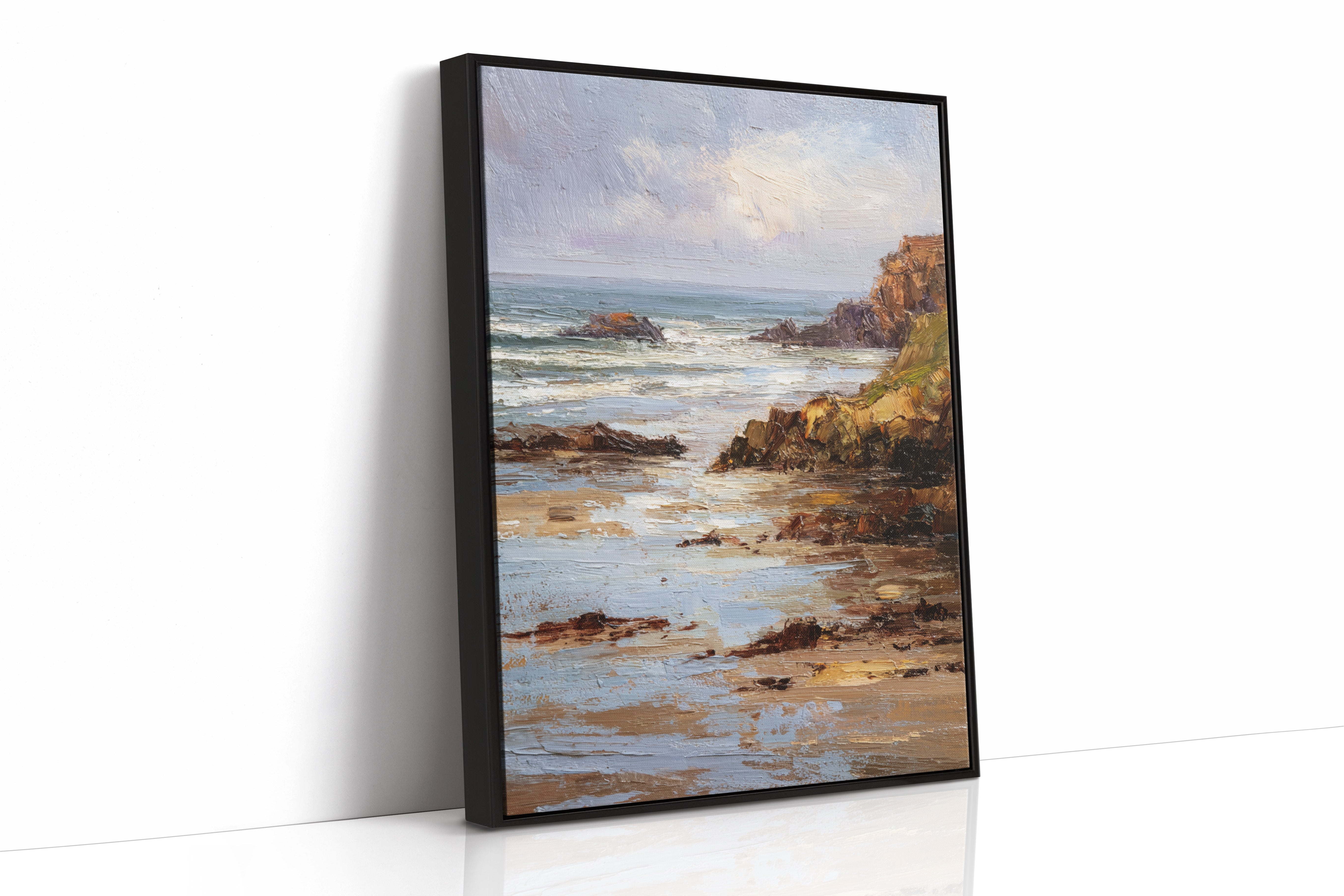 Tides Embrace the Weathered Shore