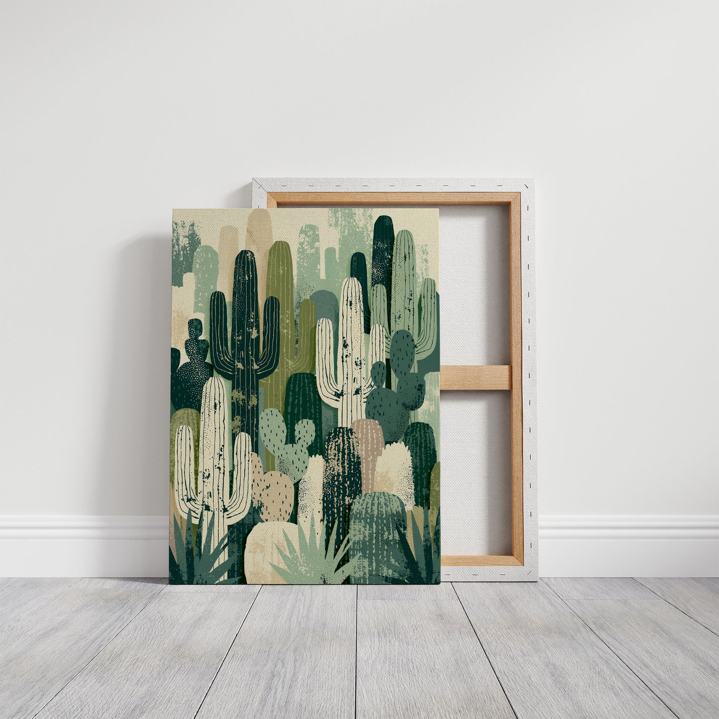Cactus Grove: Layered Desert Silhouettes