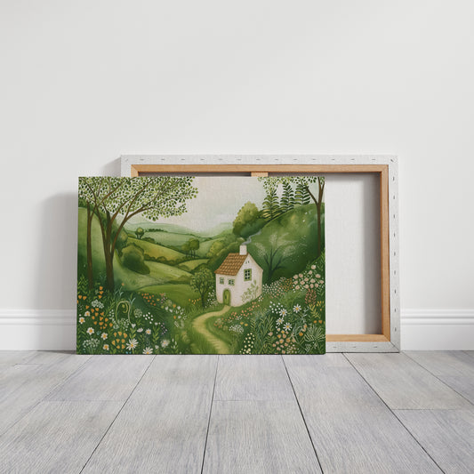 Cottage Path Through the Wildflowers