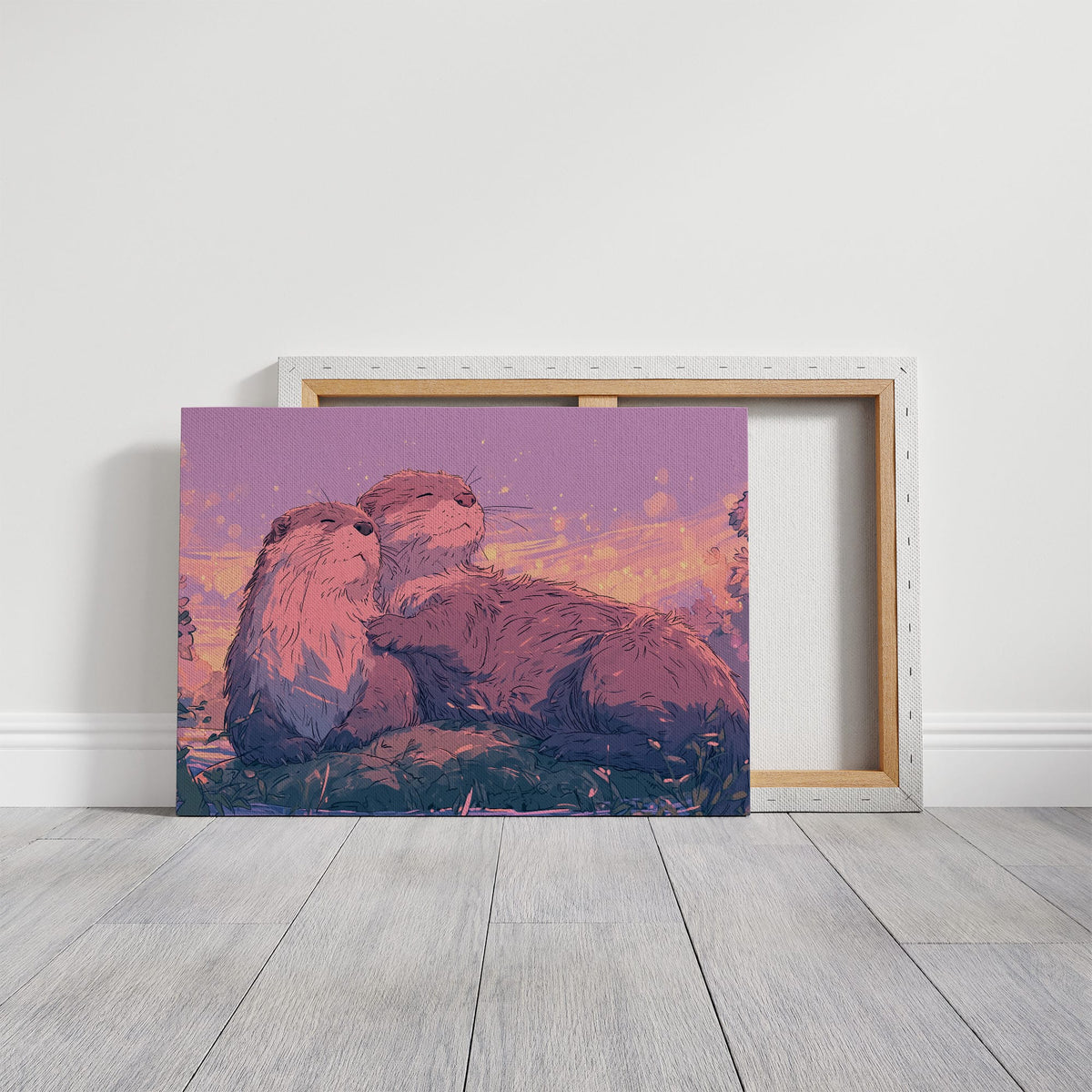 Otter Cuddle Sunset Bond