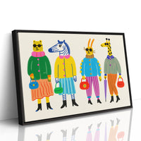 The Fashion Herd – Stylish Animal Friends Wall Art