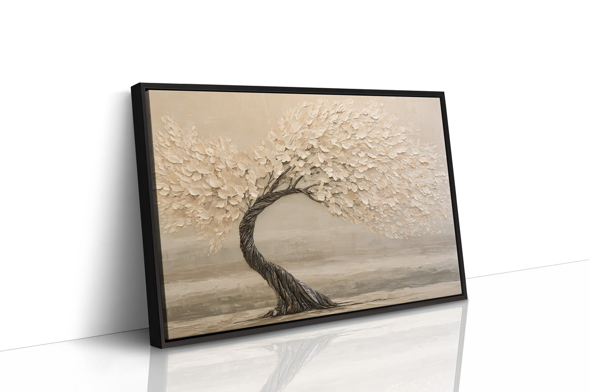 Windswept Tree in Cream