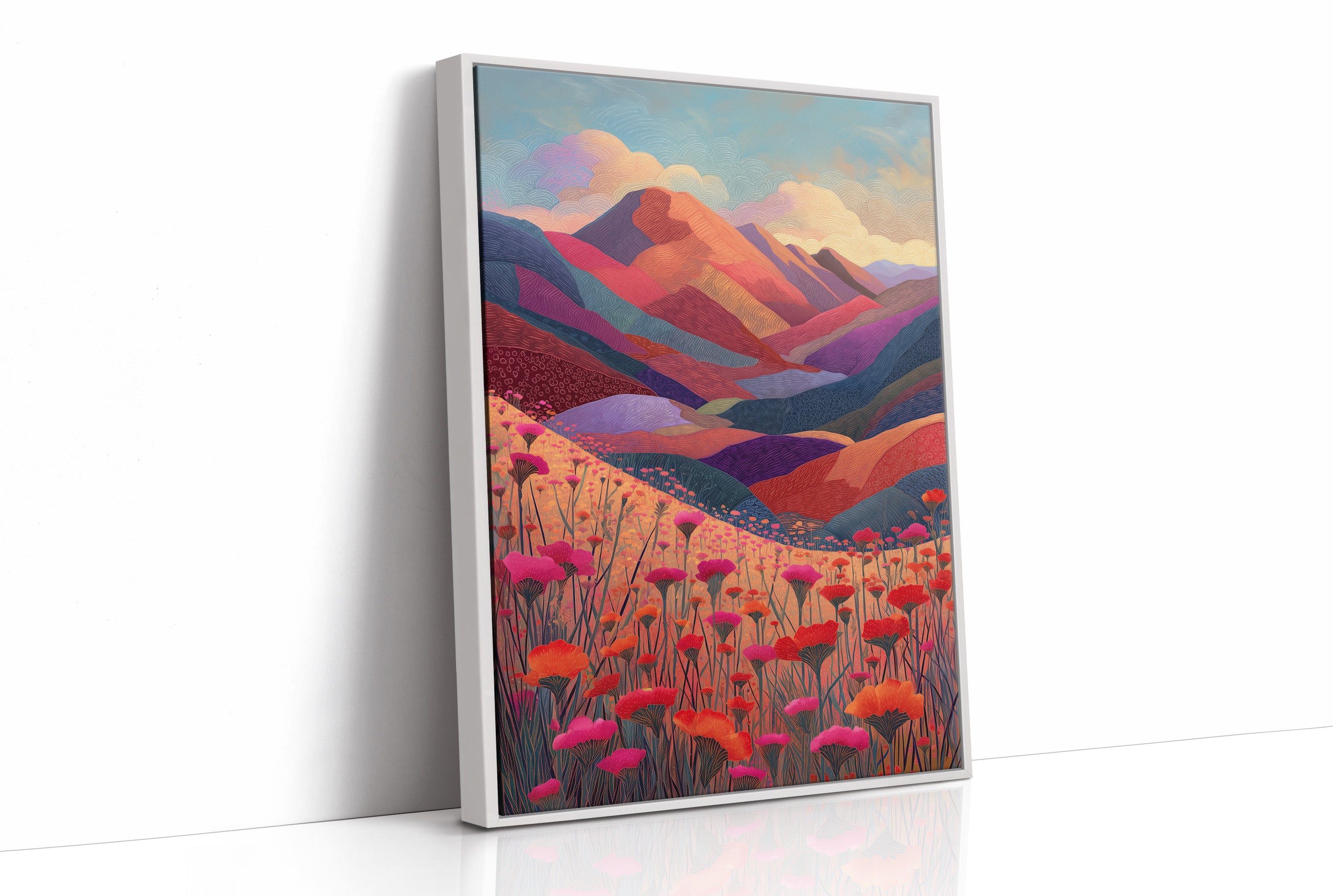 Poppies Dance Through Mountain Dreams