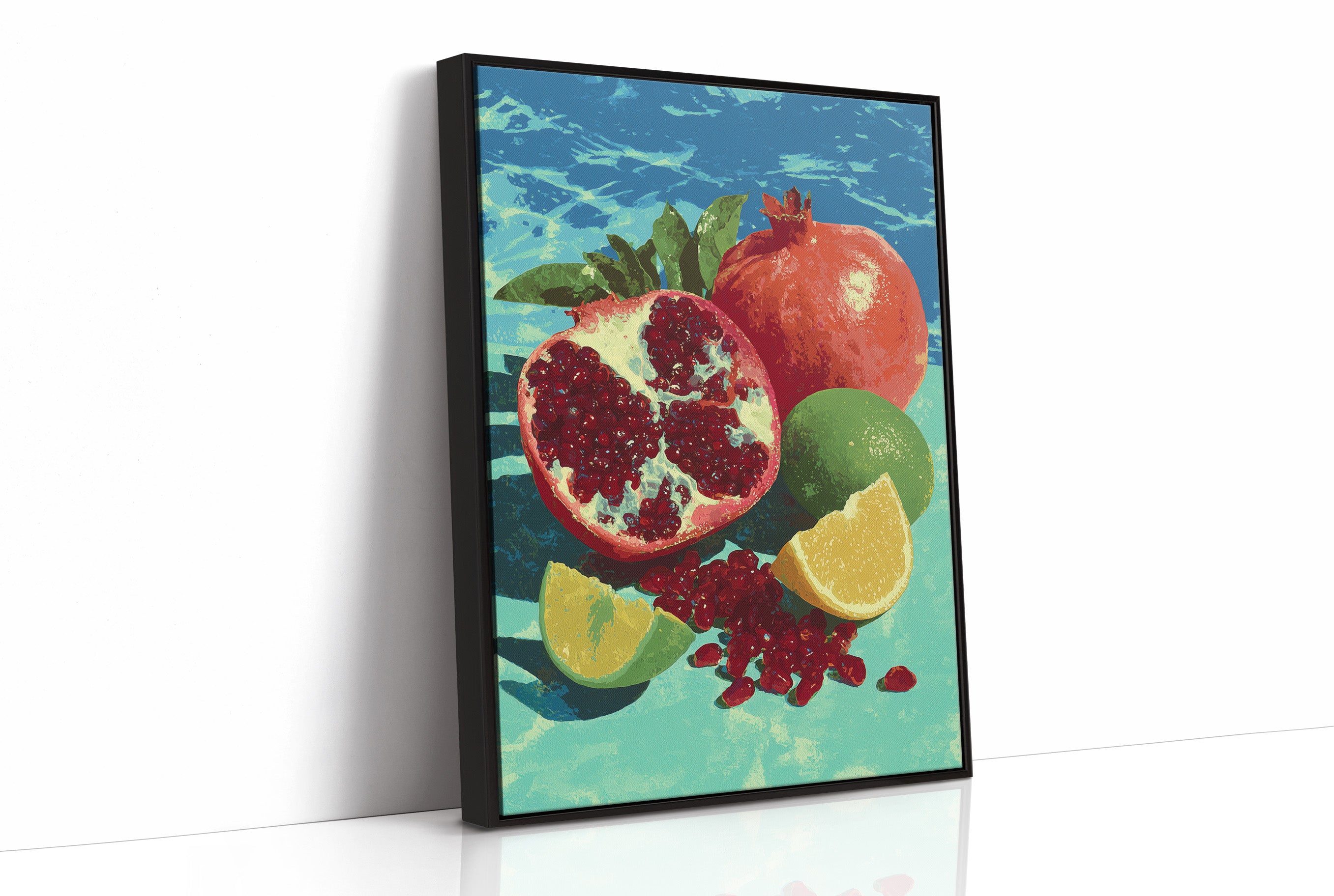 Pomegranate on Turquoise Tide