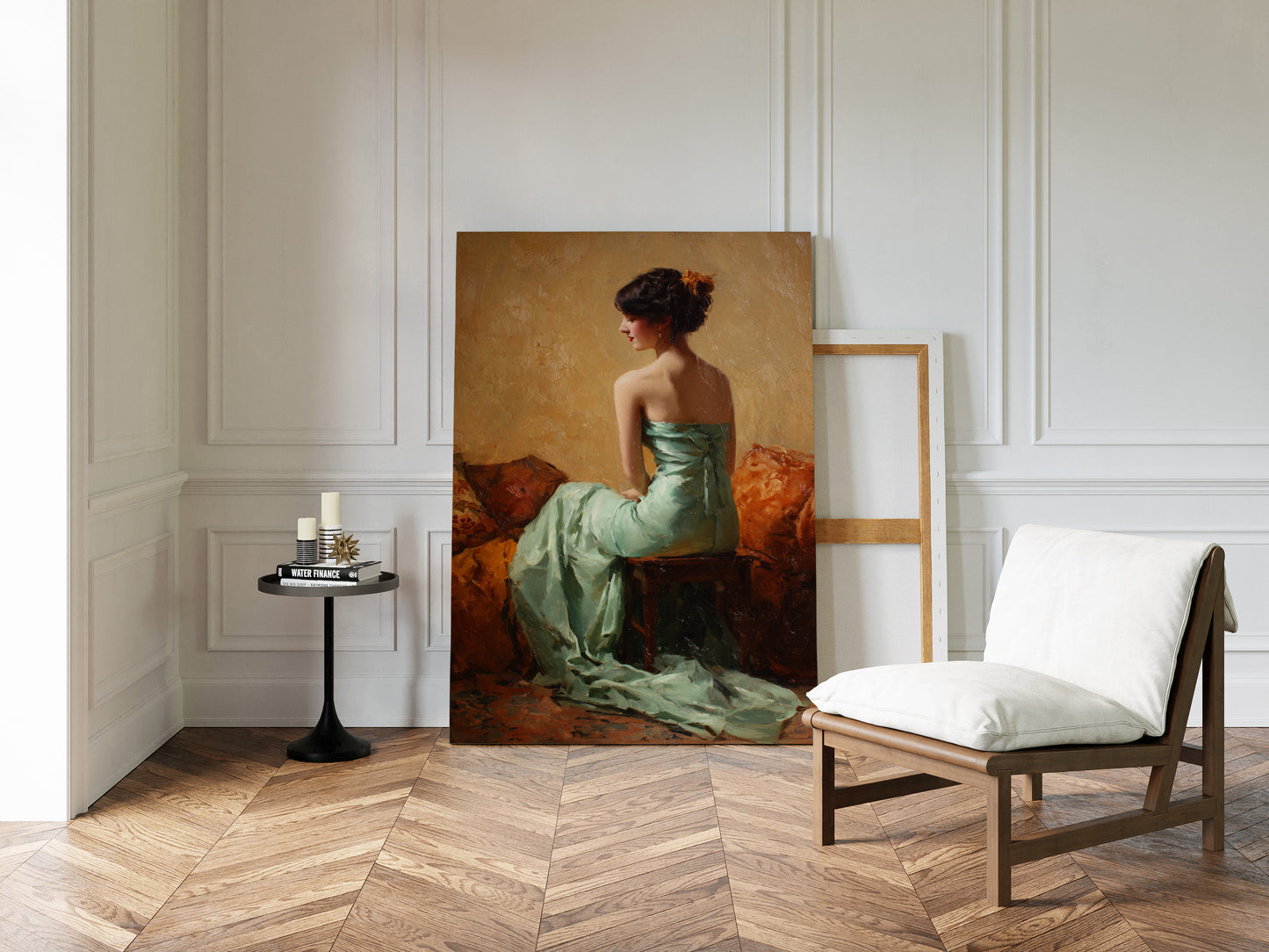 A Moment in Celadon Silk