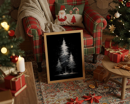 Moonlit Pines Paint Winter's Story