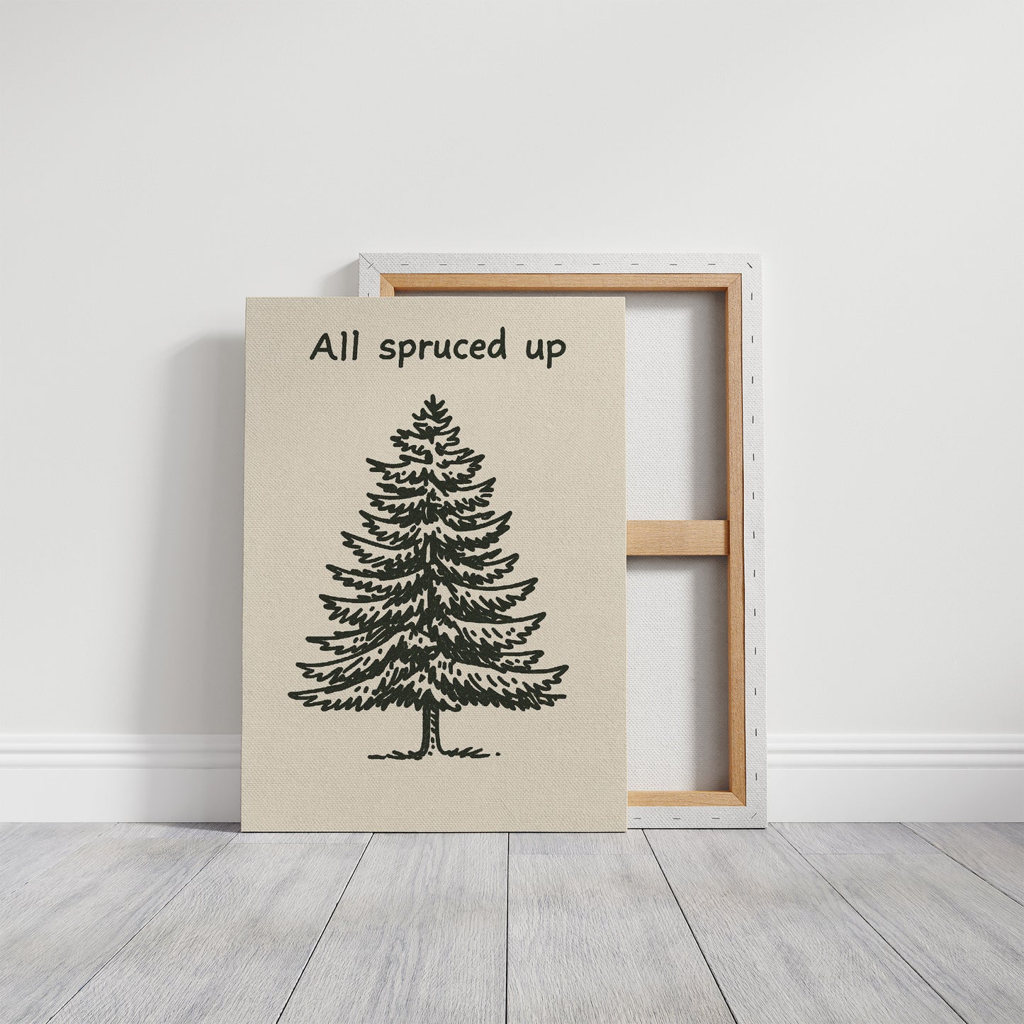 Simple Evergreen In December Light