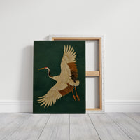 Noble Wings Against Emerald Depths