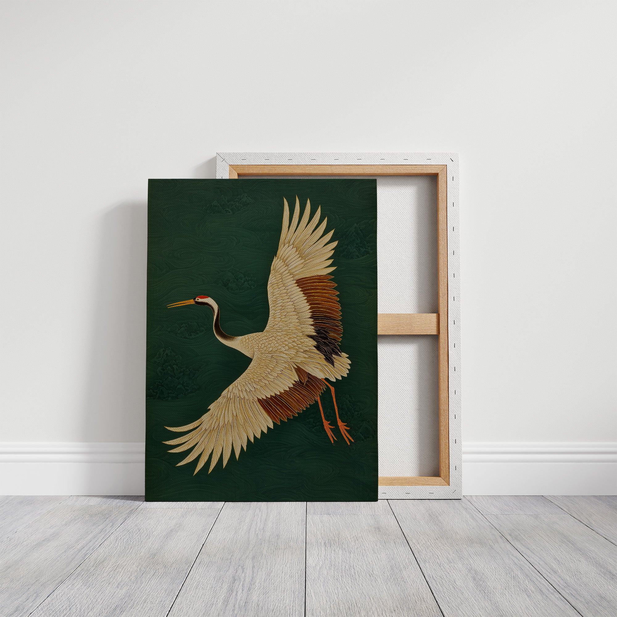 Noble Wings Against Emerald Depths