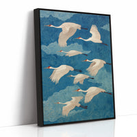 Eight Cranes and a Blue Forever
