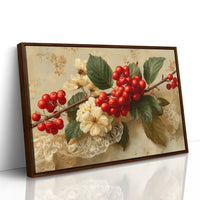 Rowan Berries on Antique Lace