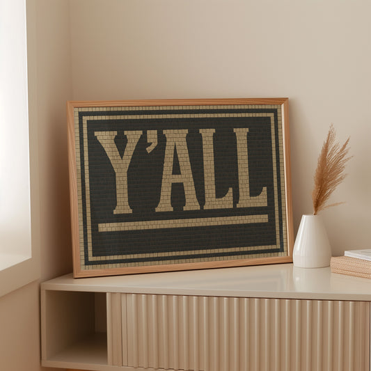 Y’ALL Mosaic Wall Art