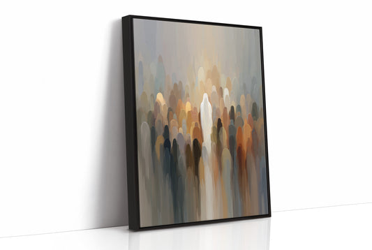 Figures Blurred By Morning Fog