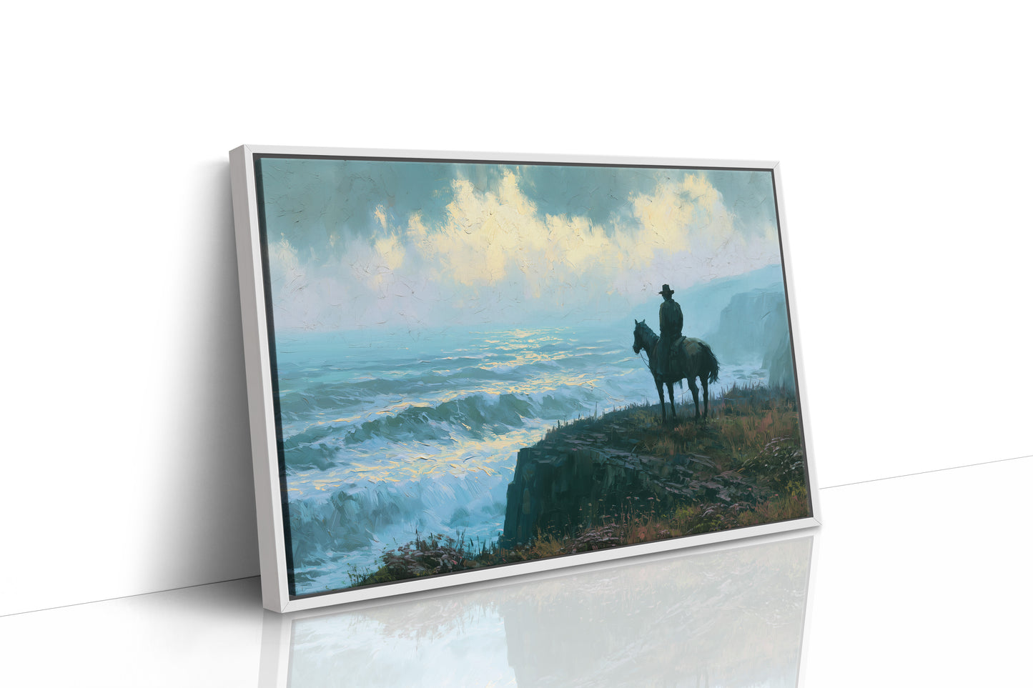 Cowboy's Watch Over the Waves