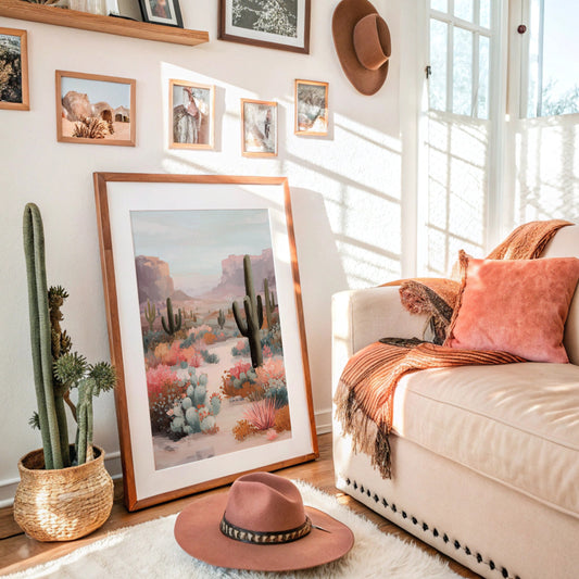 Saguaros Paint Their Desert Garden