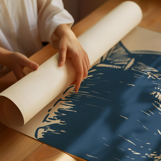 Midnight Blue Stallion Speaks Softly