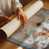 Patient Poodle At Golden Hour