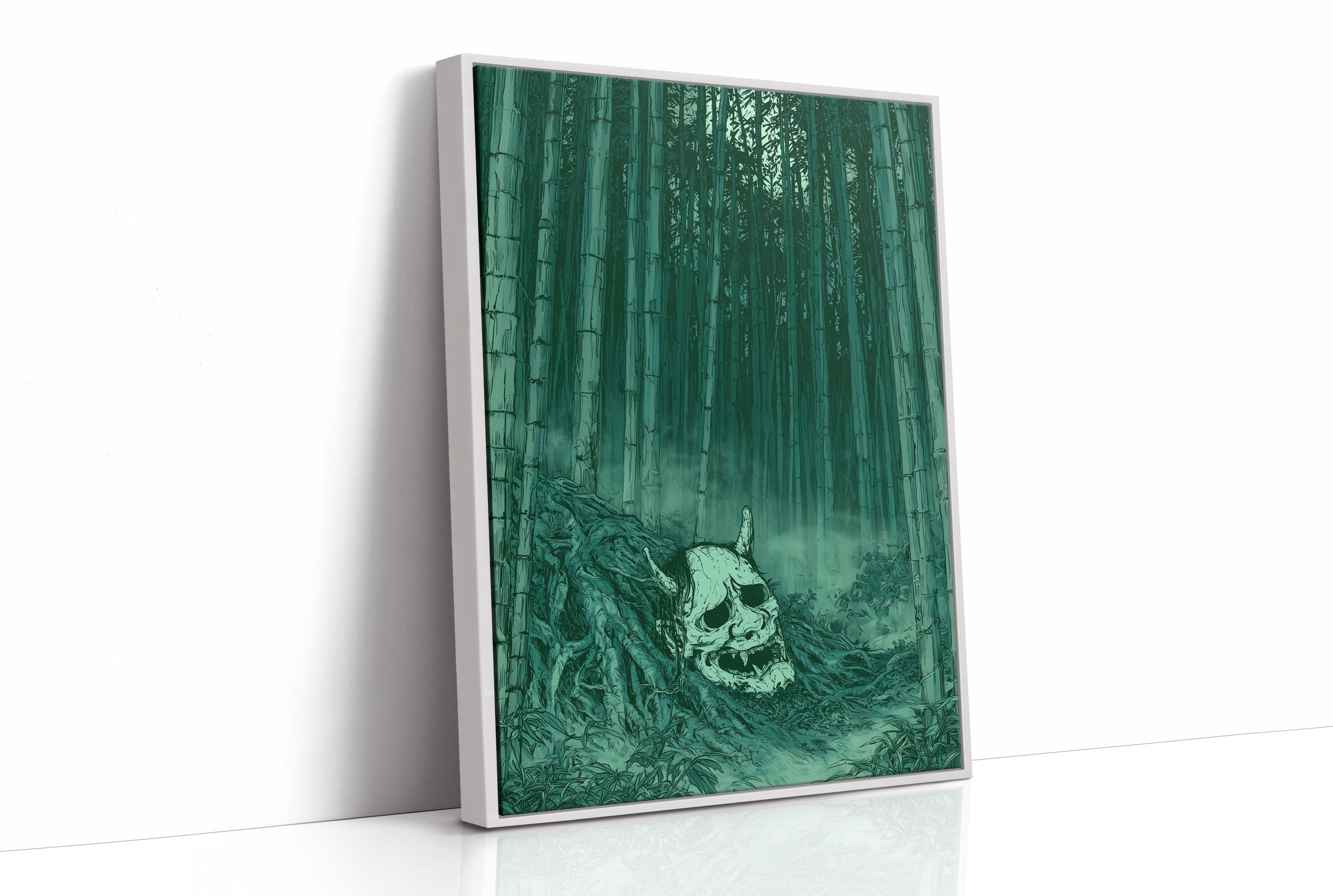 Oni Skull in the Bamboo Grove