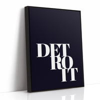 Detroit Bold Typography Print