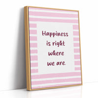 Happiness in Pink Stripes