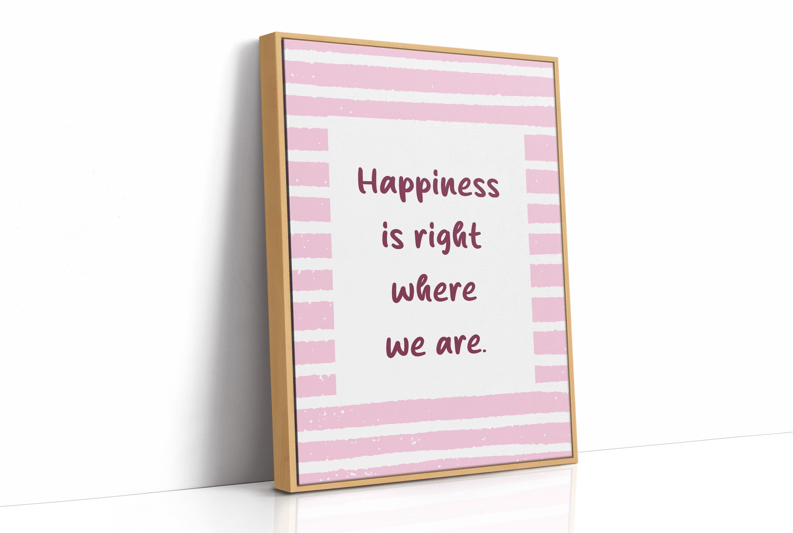 Happiness in Pink Stripes