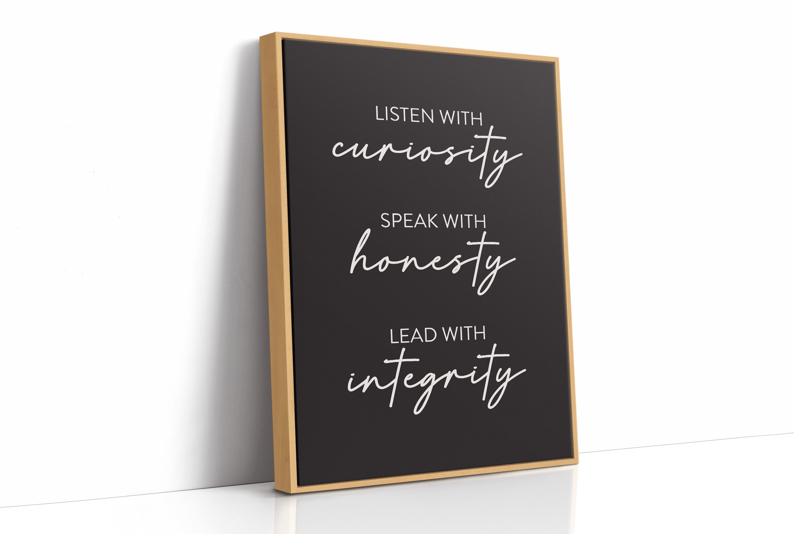 Listen Speak Lead With Integrity