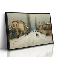 Winter Streets Remember Old Europe
