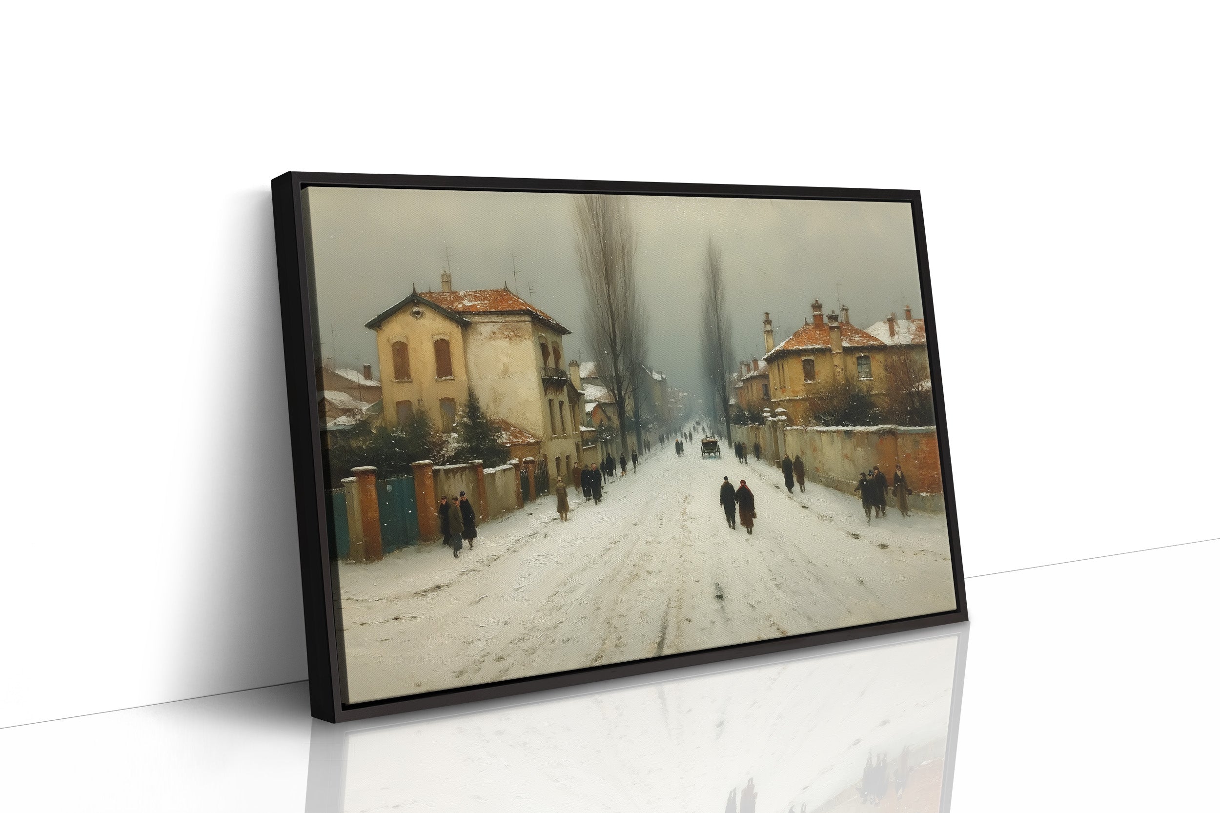 Winter Streets Remember Old Europe