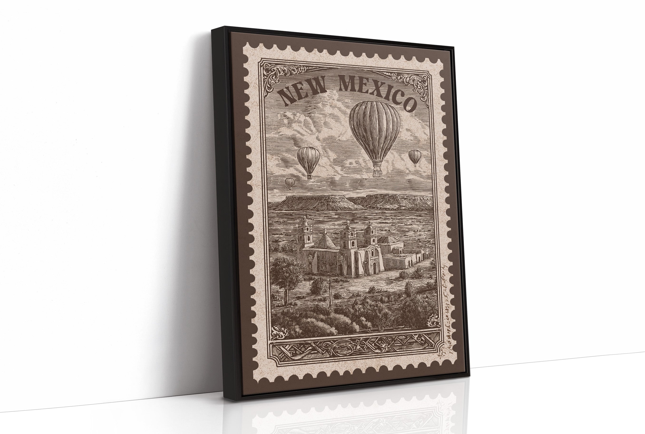 New Mexico Vintage Travel Stamp