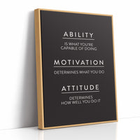 Ability Motivation Attitude Quote