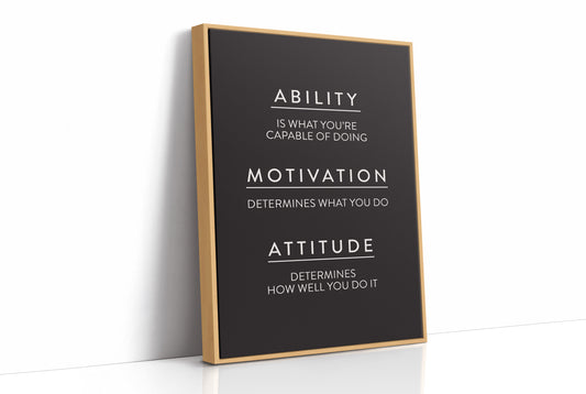 Ability Motivation Attitude Quote