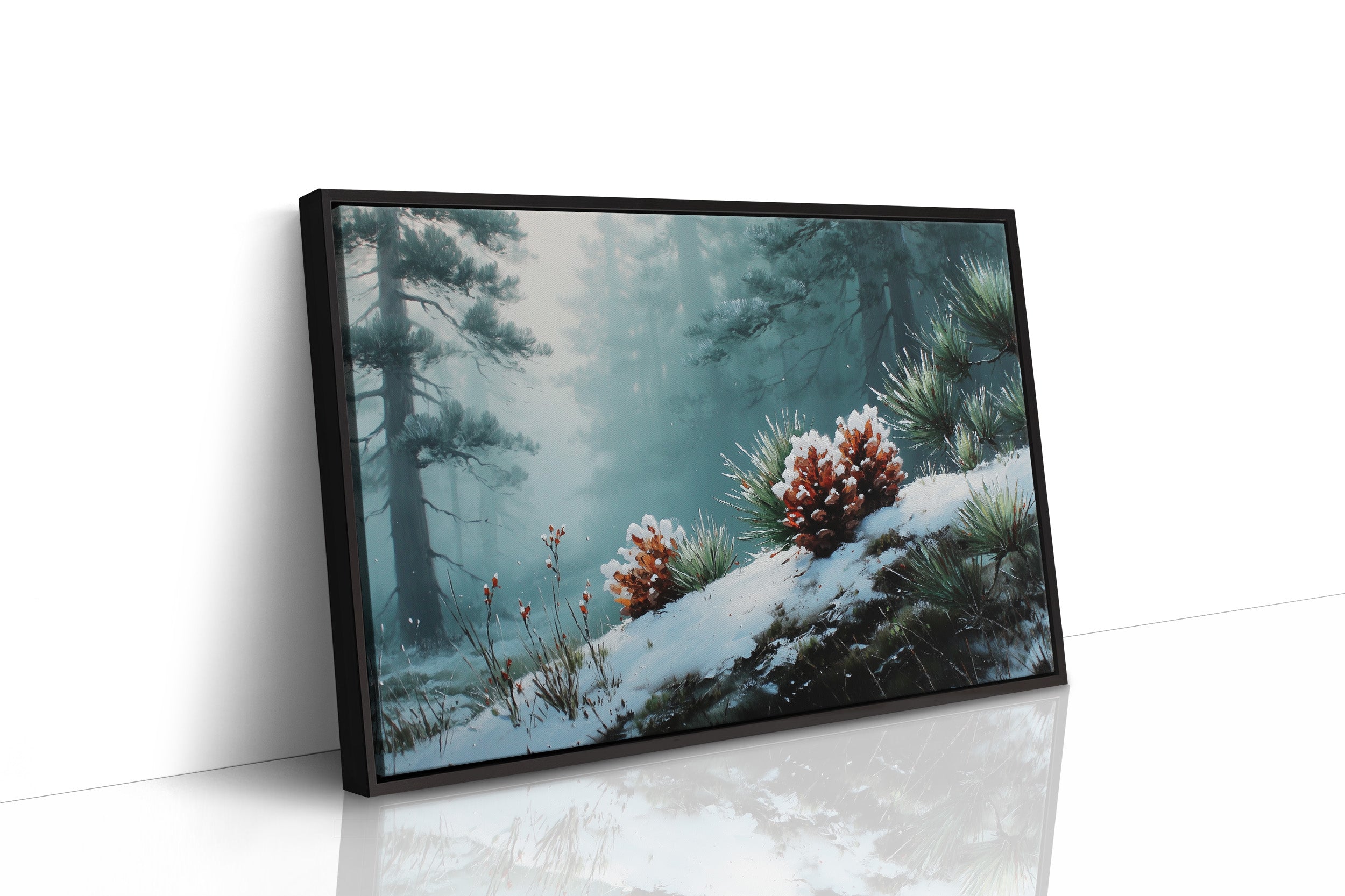 Winter Pinecones Paint Moonlit Stories